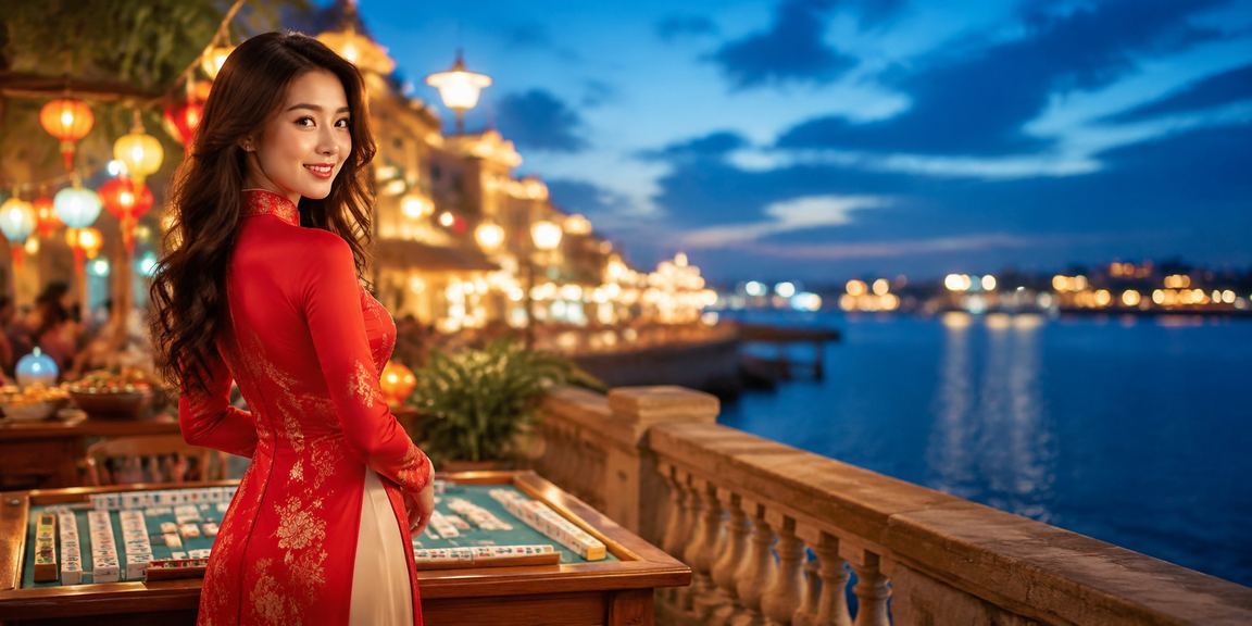 Người chơi bài truyền thống mặc áo dài tại Hà Nội trong không khí sôi động