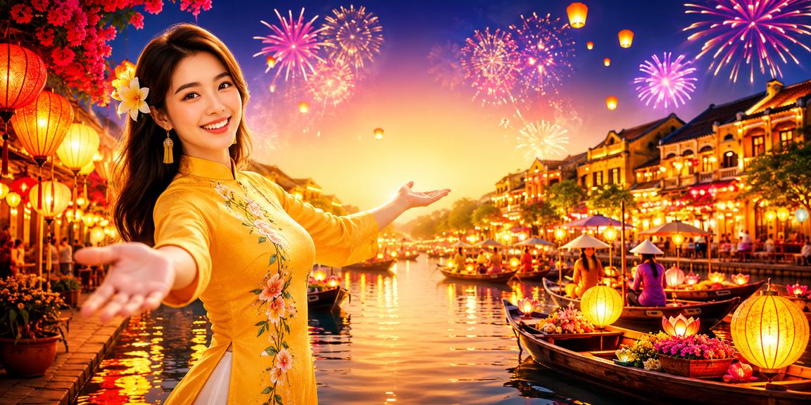 Người chơi casino tại Hội An thưởng thức không khí lễ hội đèn lồng trong đêm